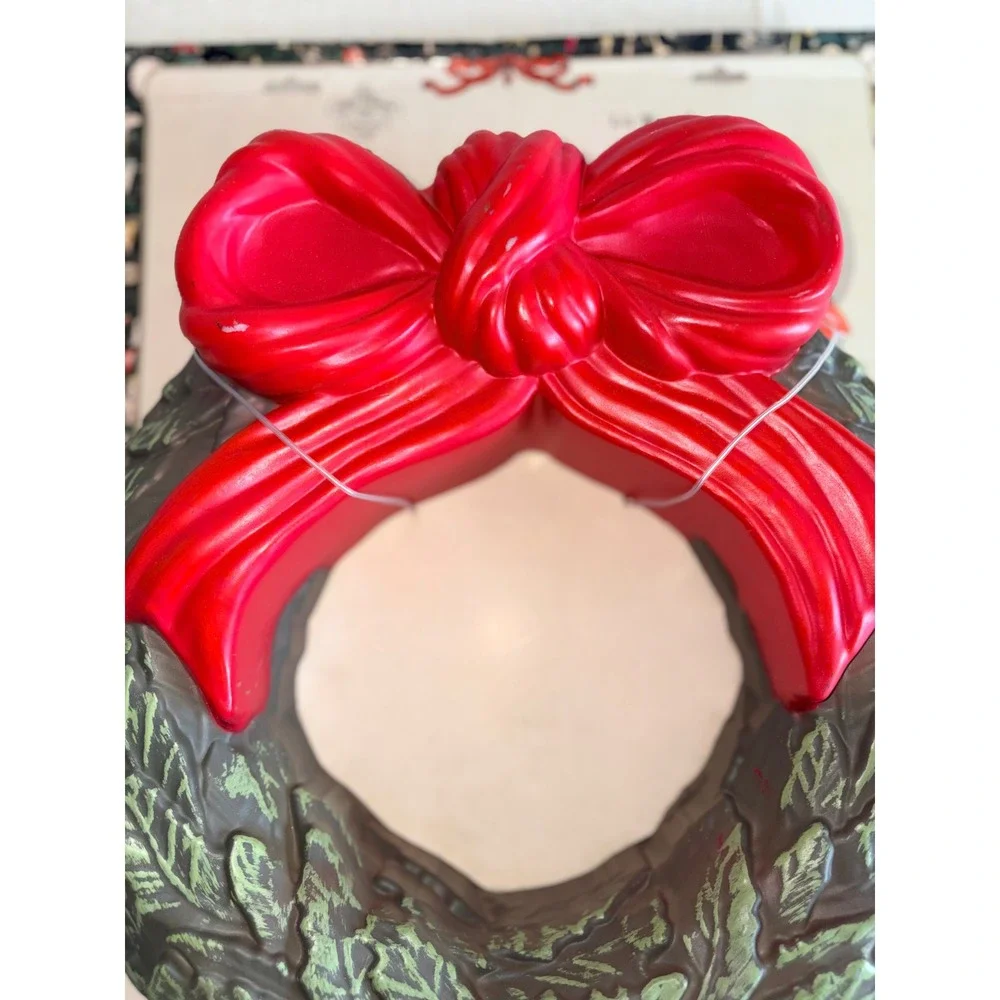 John Derian for Target Lit Wreath OS Red Green NEW Blow Mold Style‎ LED